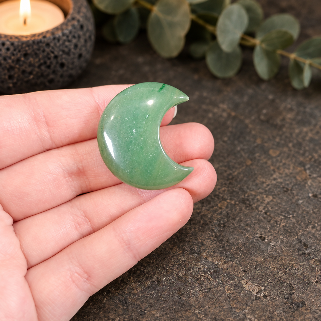 3cm Aventurine Gemstone Moon
