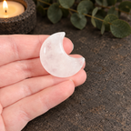 3cm Clear Quartz Gemstone Moon
