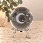 Shooting Star 8cm Laser Cut Glass Sphere & Stand
