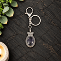 Blue Goldstone Butterfly Keyring