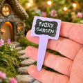7cm Purple "Fairy Garden" Fairy Garden Sign