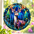 15cm Acrylic Suncatcher - Enchanted Forest Deer