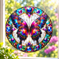 15cm Acrylic Suncatcher - Jewelled Butterfly