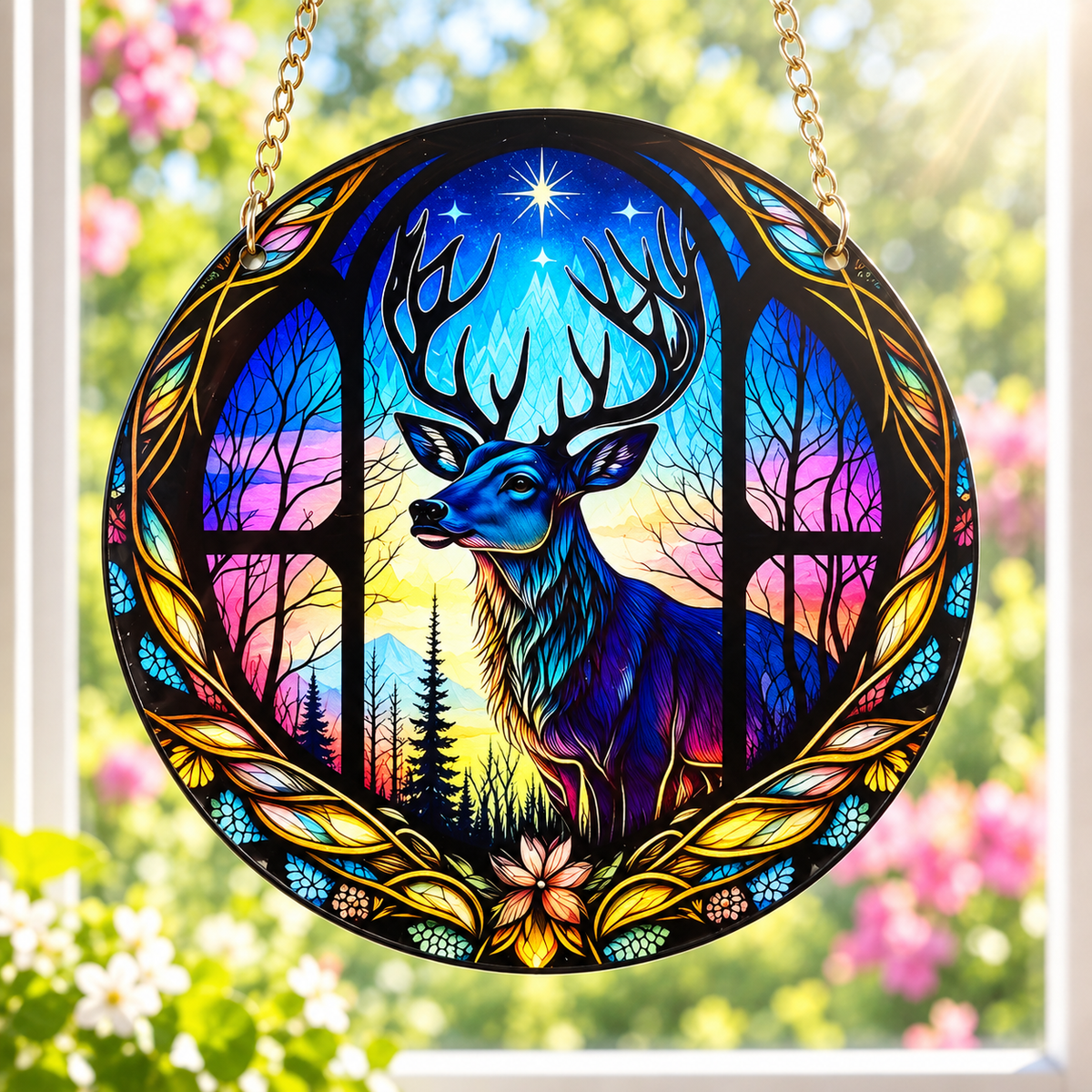 15cm Acrylic Suncatcher - Deer