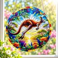 15cm Acrylic Suncatcher - Red Kangaroo