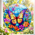 15cm Acrylic Suncatcher - Spring Butterfly
