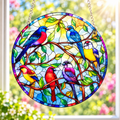 15cm Acrylic Suncatcher - Birds