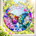 15cm Acrylic Suncatcher - Colourful Butterfly