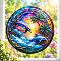 15cm Acrylic Suncatcher - Dolphins