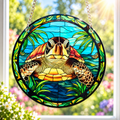 15cm Acrylic Suncatcher - Turtle