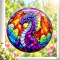 15cm Acrylic Suncatcher - Rainbow Dragon