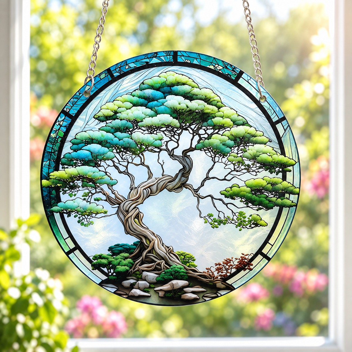15cm Acrylic Suncatcher - Bonsai