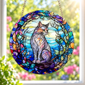 15cm Acrylic Suncatcher - Sitting Cat