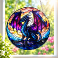 15cm Acrylic Suncatcher - Sitting Dragon