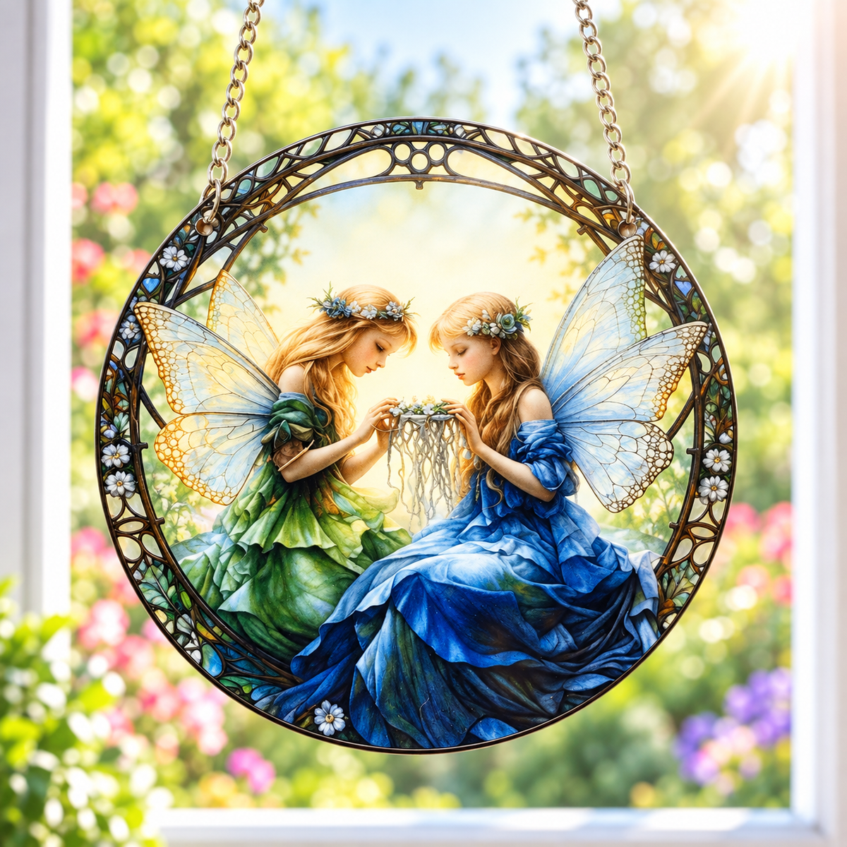 15cm Acrylic Suncatcher - Fairies