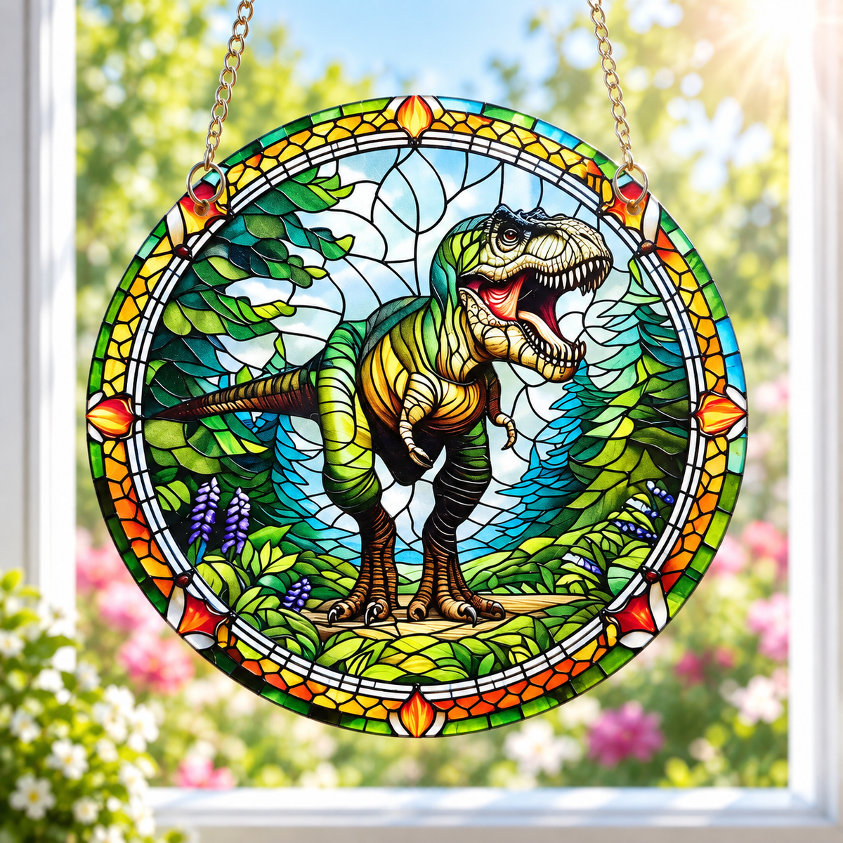 15cm Acrylic Suncatcher - Tyrannosaurus Rex