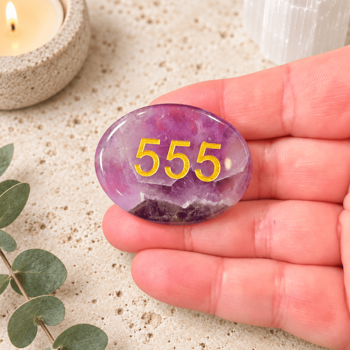 555 Amethyst Angel Number Palm - Big Changes Are Coming