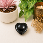 Obsidian Heart Shape Worry Stone (Thumb Stone)