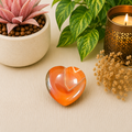Carnelian Heart Shape Worry Stone (Thumb Stone)