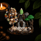 Mixed Chip Waterfall Backflow Incense Burner & 20 Cones