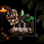 Mixed Chip Waterfall Backflow Incense Burner & 20 Cones
