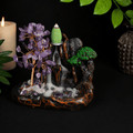 Amethyst Chip Waterfall Backflow Incense Burner & 20 Cones