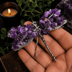 Amethyst Gemstone Dragonfly