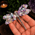 Fluorite Gemstone Dragonfly