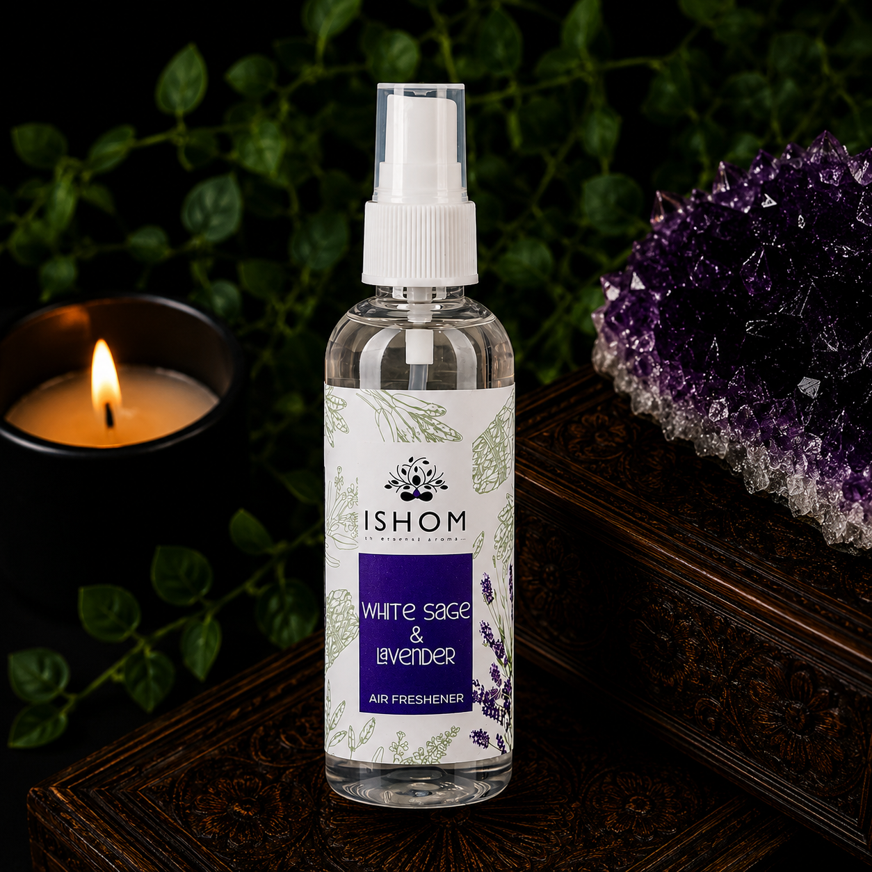 100ml Ishom White Sage & Lavender Cleansing Spray