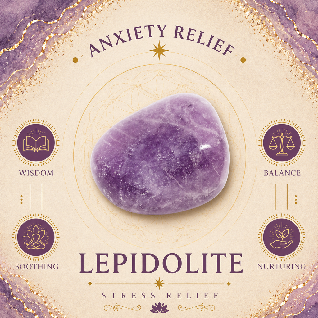 3cm Gemstone Heart - Lepidolite