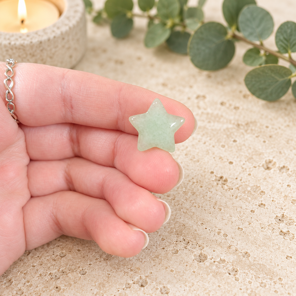 Aventurine 1.5cm Gemstone Star