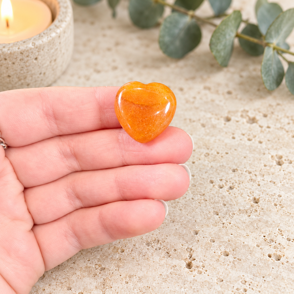 Red Aventurine 2cm Gemstone Heart