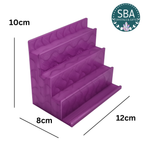 Small Gemstone Carving Display Stand - Purple