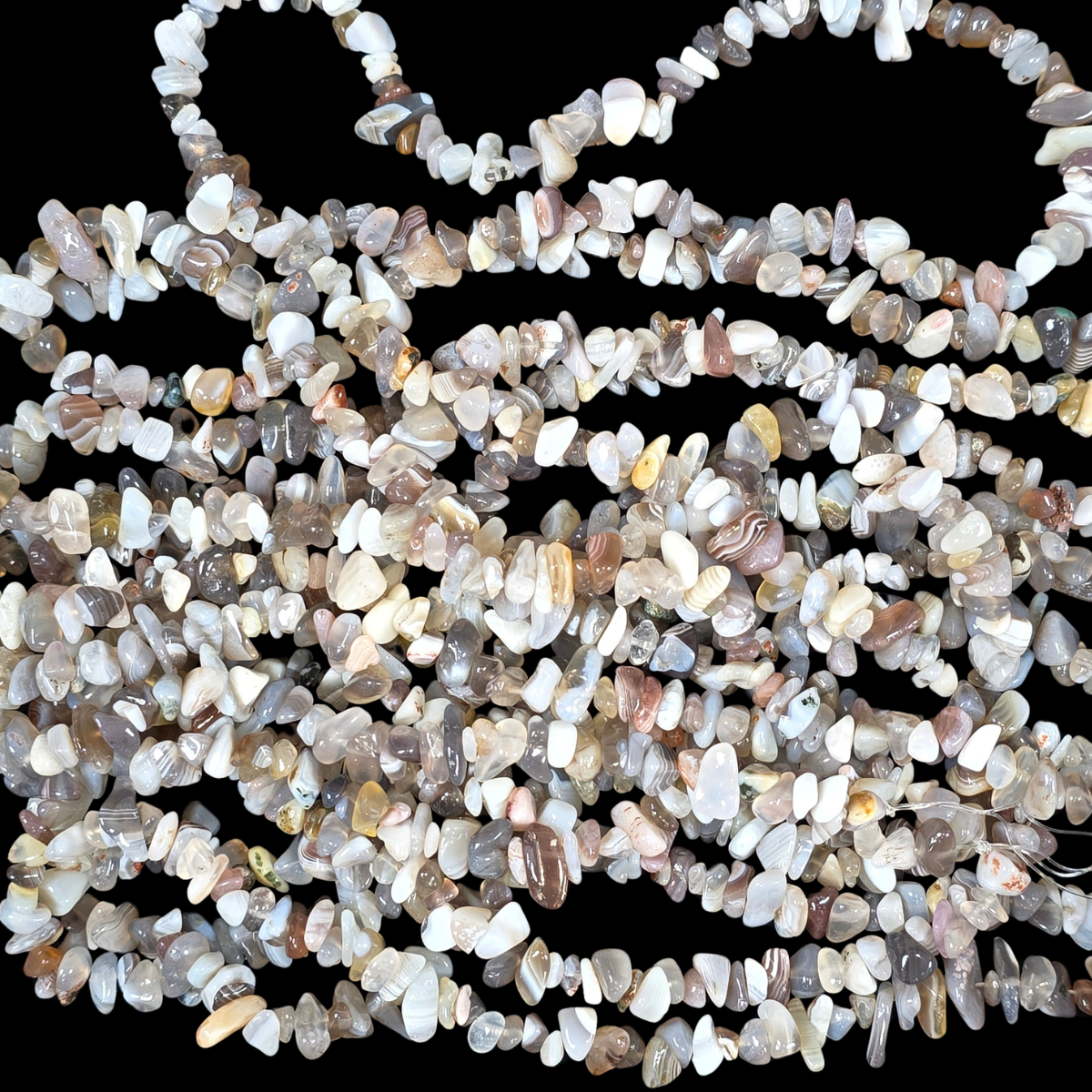 Banded Agate 75cm-80cm Chips Strand