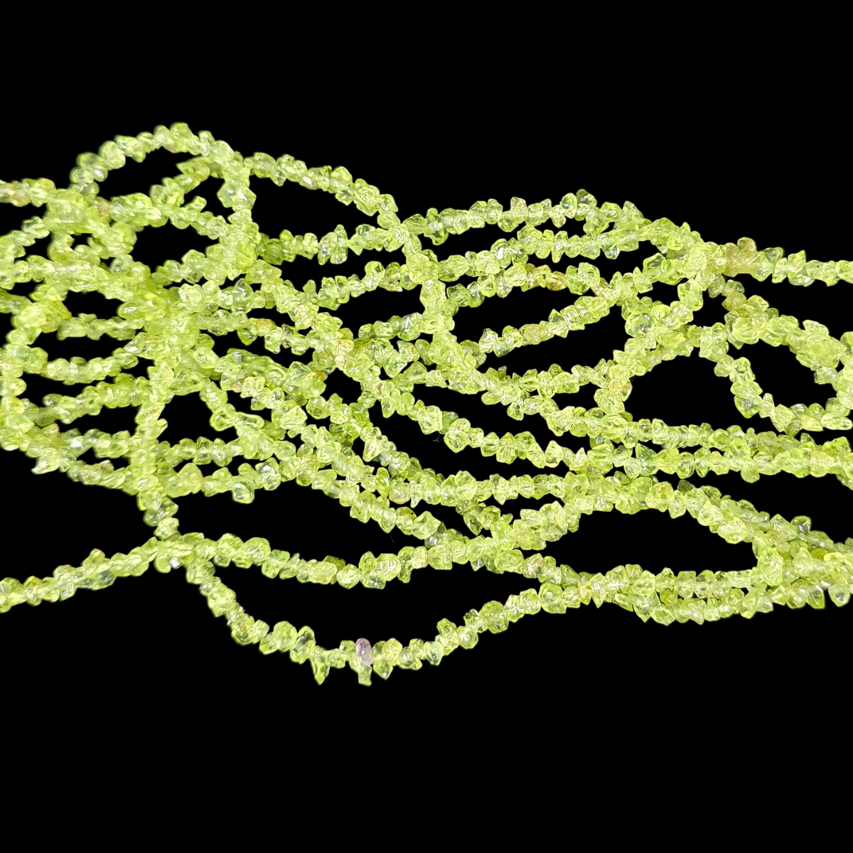Peridot 75cm-80cm Chips Strand