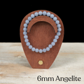 6mm Angelite Gemstone Bracelet