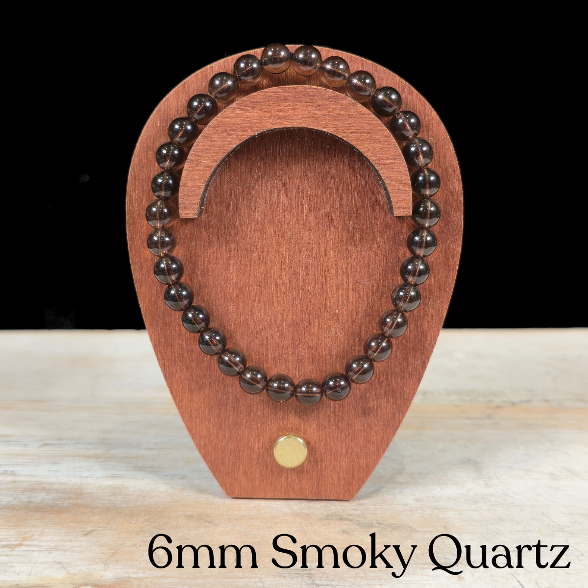 6mm Smoky Quartz Gemstone Bracelet