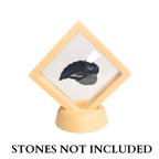 7cm Small Square Floating Display Stand - Yellow