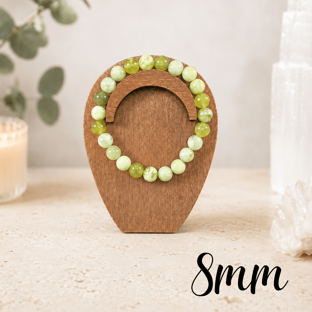8mm Serpentine Gemstone Bracelet