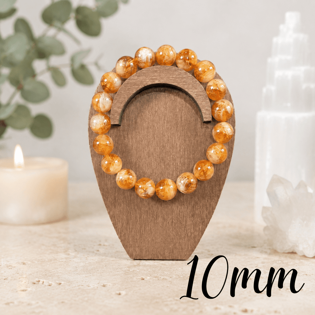 10mm Brazilian Citrine Gemstone Bracelet