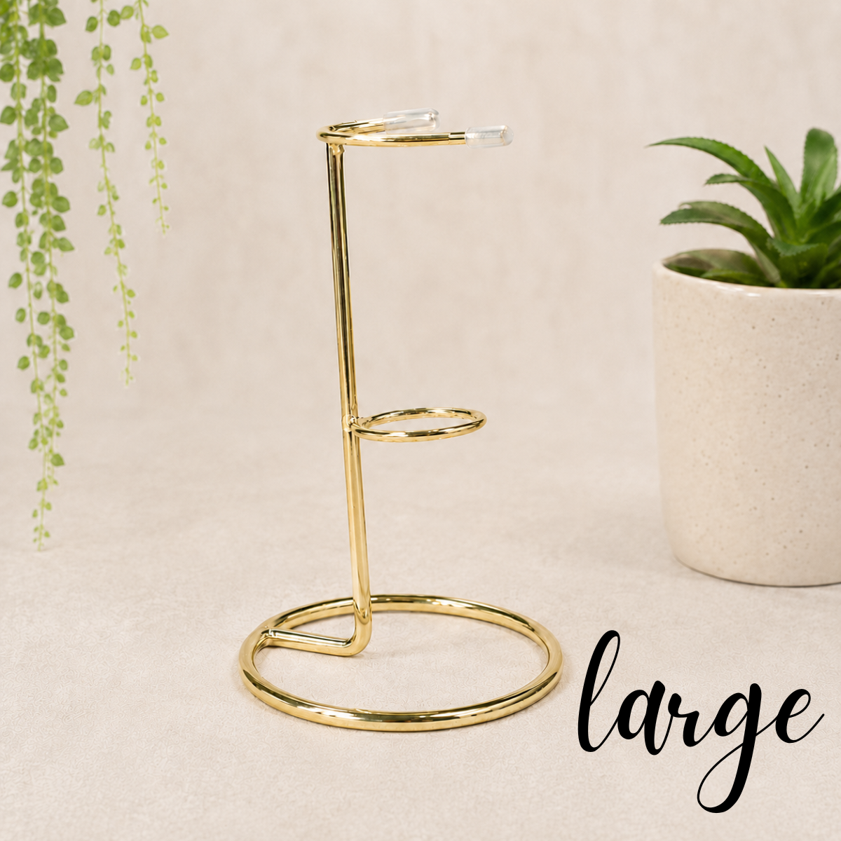 Large Gold Metal Wand Stand