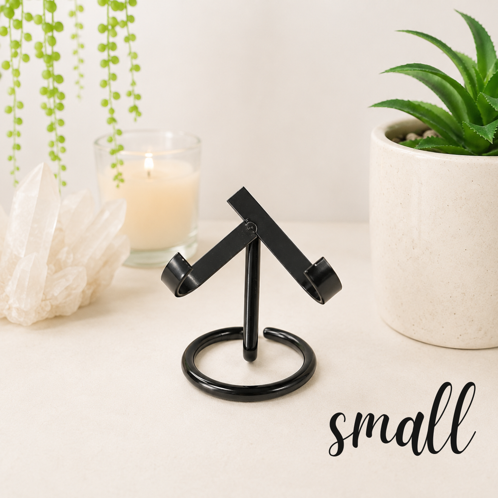 Small Black Metal Heart Stand (for 8cm-10cm diam. hearts)