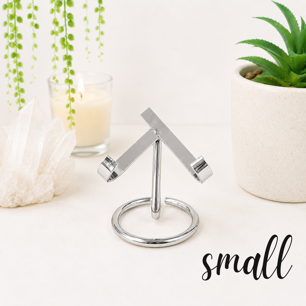 Small Silver Metal Heart Stand (for 8cm-10cm diam. hearts)