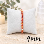4mm Carnelian Gemstone Bracelet