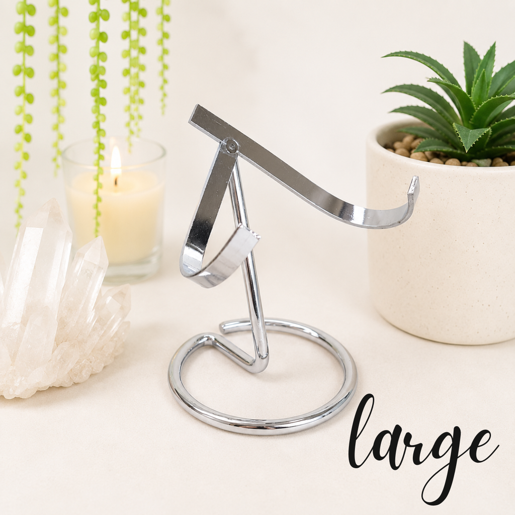 Large Silver Metal Heart Stand (for 12cm+ diam. hearts)
