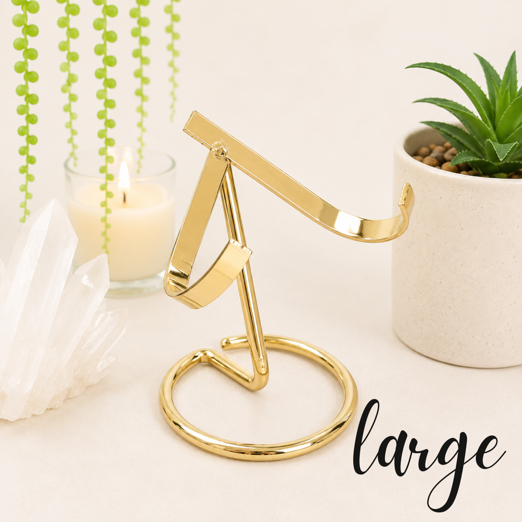 Large Gold Metal Heart Stand (for 12cm+ diam. hearts)
