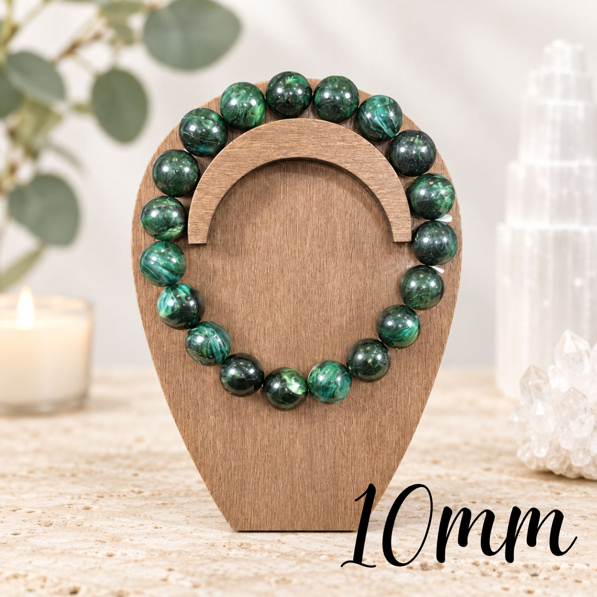 10mm Verdite Gemstone Bracelet