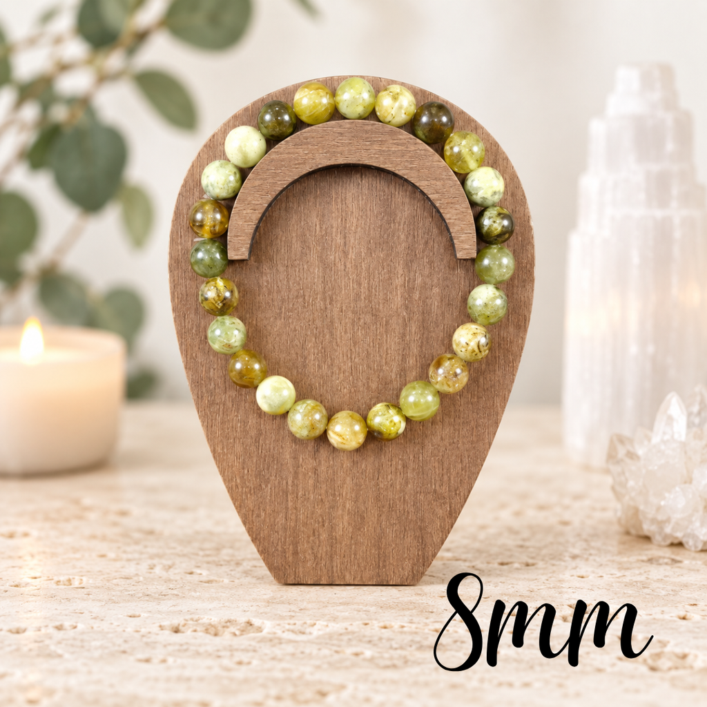 8mm Green Garnet (Tsavorite) Bracelet