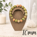 10mm Unakite Gemstone Bracelet
