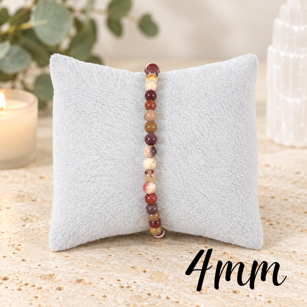 4mm Mookaite Gemstone Bracelet